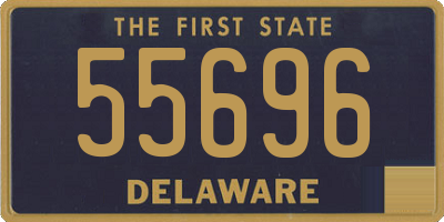 DE license plate 55696