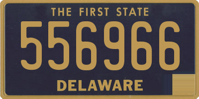 DE license plate 556966