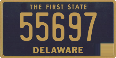 DE license plate 55697