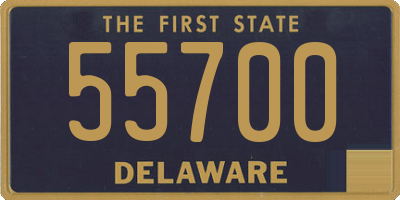 DE license plate 55700