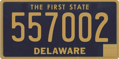 DE license plate 557002