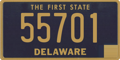 DE license plate 55701