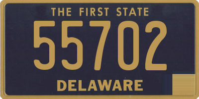 DE license plate 55702