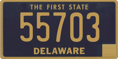 DE license plate 55703