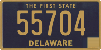 DE license plate 55704