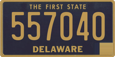 DE license plate 557040