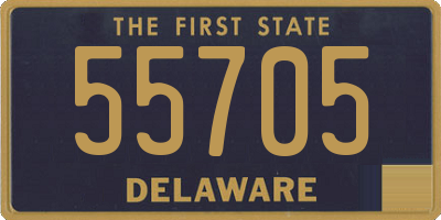 DE license plate 55705