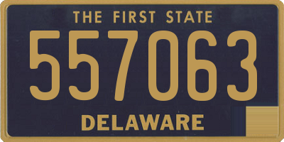 DE license plate 557063