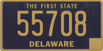 DE license plate 55708