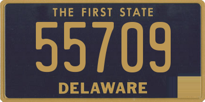 DE license plate 55709