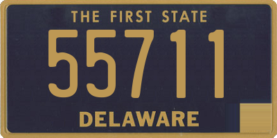 DE license plate 55711