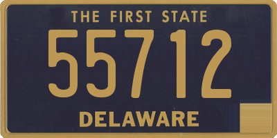 DE license plate 55712