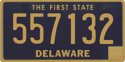 DE license plate 557132