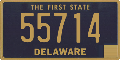 DE license plate 55714