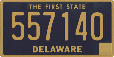 DE license plate 557140