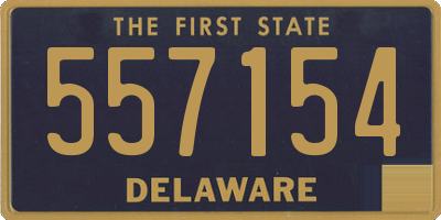 DE license plate 557154