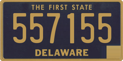 DE license plate 557155