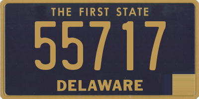 DE license plate 55717