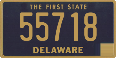 DE license plate 55718