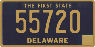 DE license plate 55720