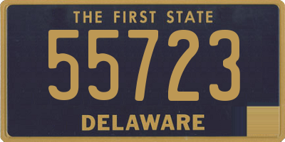 DE license plate 55723