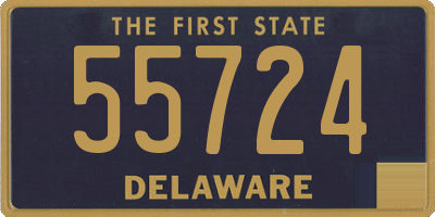 DE license plate 55724