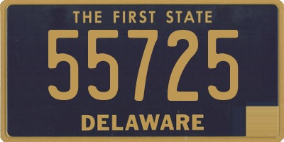 DE license plate 55725