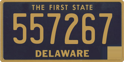 DE license plate 557267