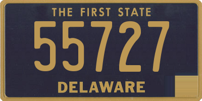 DE license plate 55727