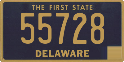 DE license plate 55728