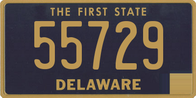 DE license plate 55729