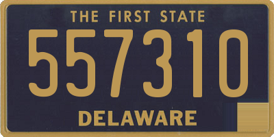 DE license plate 557310