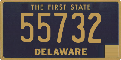 DE license plate 55732