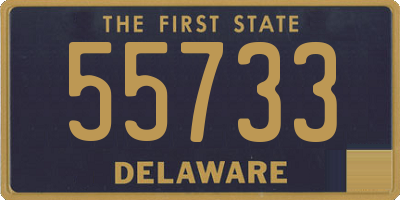 DE license plate 55733