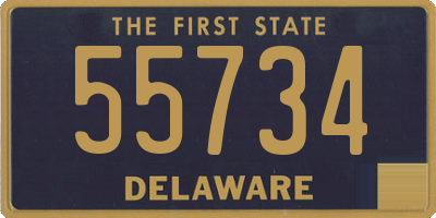 DE license plate 55734