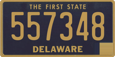 DE license plate 557348