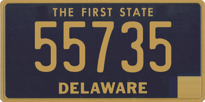 DE license plate 55735