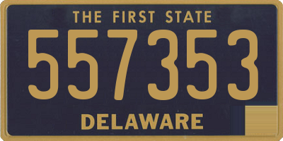 DE license plate 557353