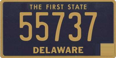 DE license plate 55737