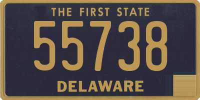 DE license plate 55738