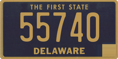 DE license plate 55740