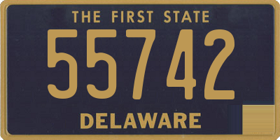 DE license plate 55742