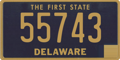 DE license plate 55743