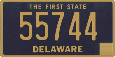 DE license plate 55744