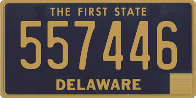 DE license plate 557446