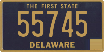 DE license plate 55745