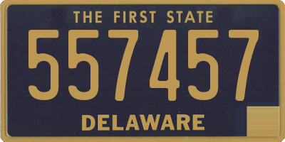 DE license plate 557457