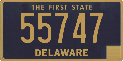 DE license plate 55747