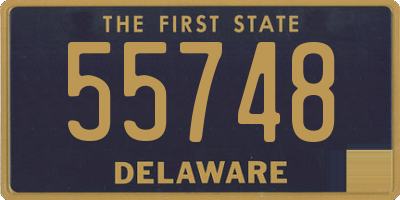 DE license plate 55748