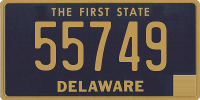 DE license plate 55749